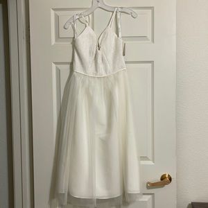 David’s bridal tea length wedding dress